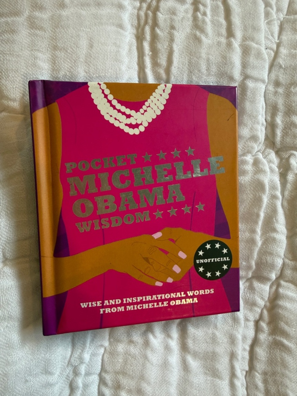 Pocket Michelle Obama Wisdom - Pink & Gold Hardcover